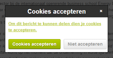 Cookies accepteren
